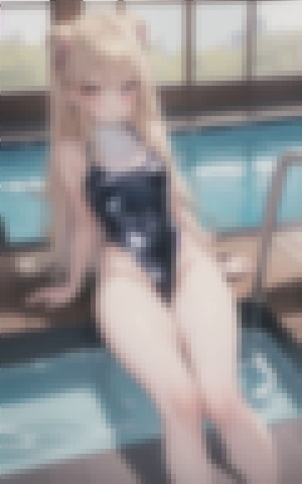 サンプル画像5:市民プールにいた透け透け競泳水着の美女たち パート4(妄想ギガマックス) [d_388093]