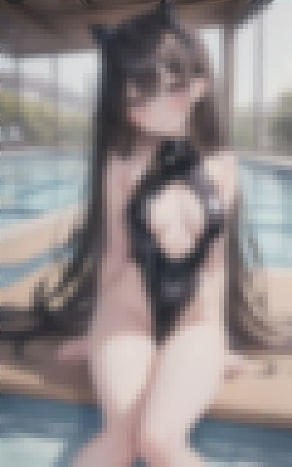 サンプル画像4:市民プールにいた透け透け競泳水着の美女たち パート5 100p(aiの本棚) [d_388095]