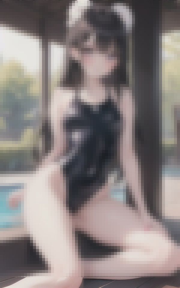 サンプル画像5:市民プールにいた透け透け競泳水着の美女たち パート5 100p(aiの本棚) [d_388095]