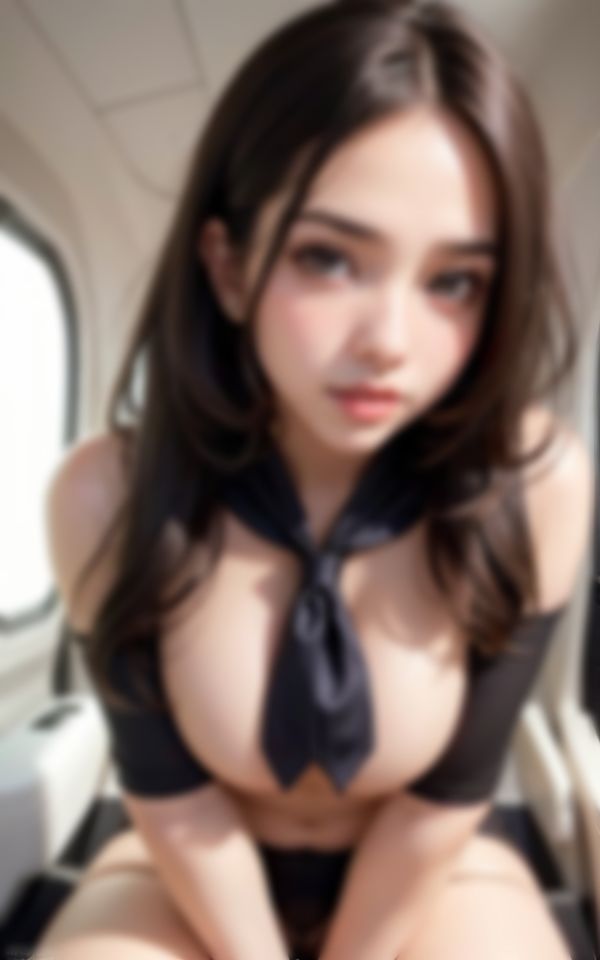 サンプル画像2:僕を見つめて誘惑してくる生意気な新人CAコレクション110枚(あい高画質出版) [d_388238]