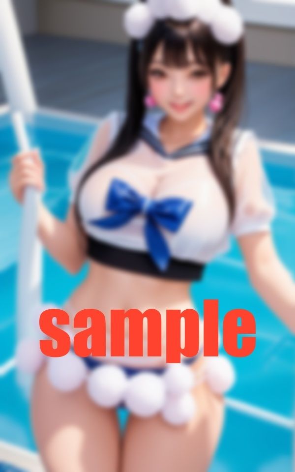 サンプル画像2:ふわふわぽんぽんプールパフォーマーお姉さんの高額お触り券転売中(あまあまくん) [d_388268]