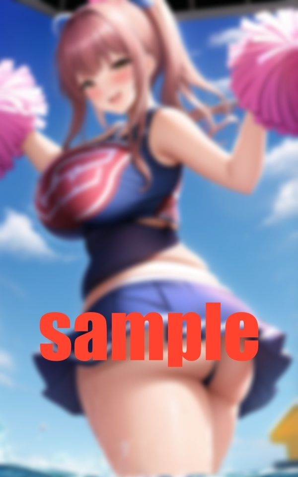 サンプル画像4:パンチラ ちらちらチアガール(666666) [d_388274]