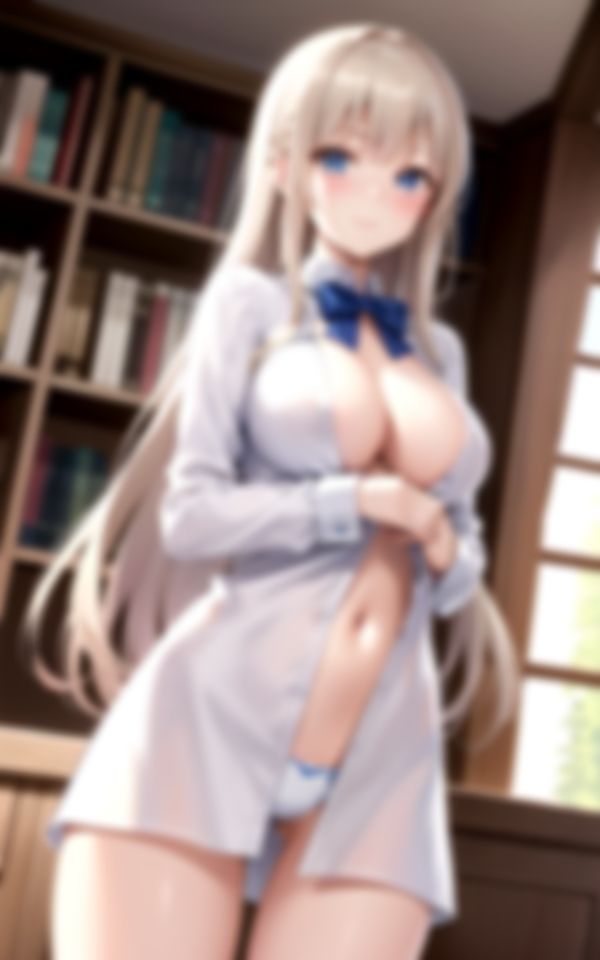 サンプル画像1:放課後の図書室で静寂告白性交(インフォエロティカ) [d_388333]