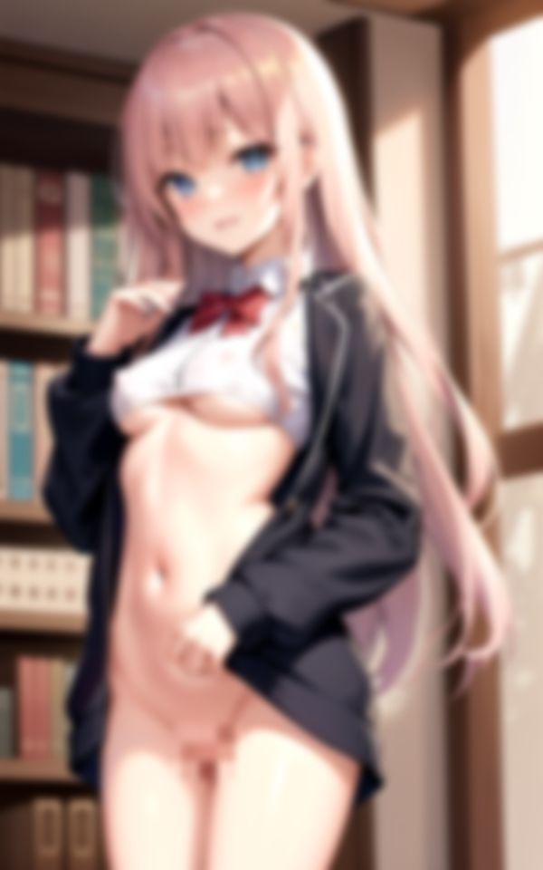 サンプル画像2:放課後の図書室で静寂告白性交(インフォエロティカ) [d_388333]