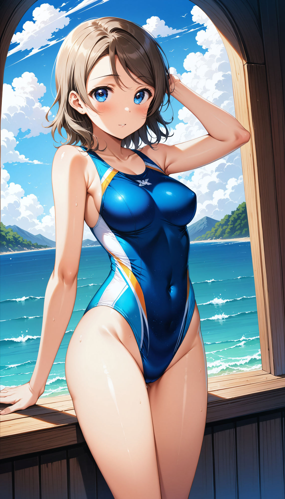 サンプル画像1:渡辺曜（ラブライブ！）の純愛＆寝取られCG集(農地改革) [d_388334]