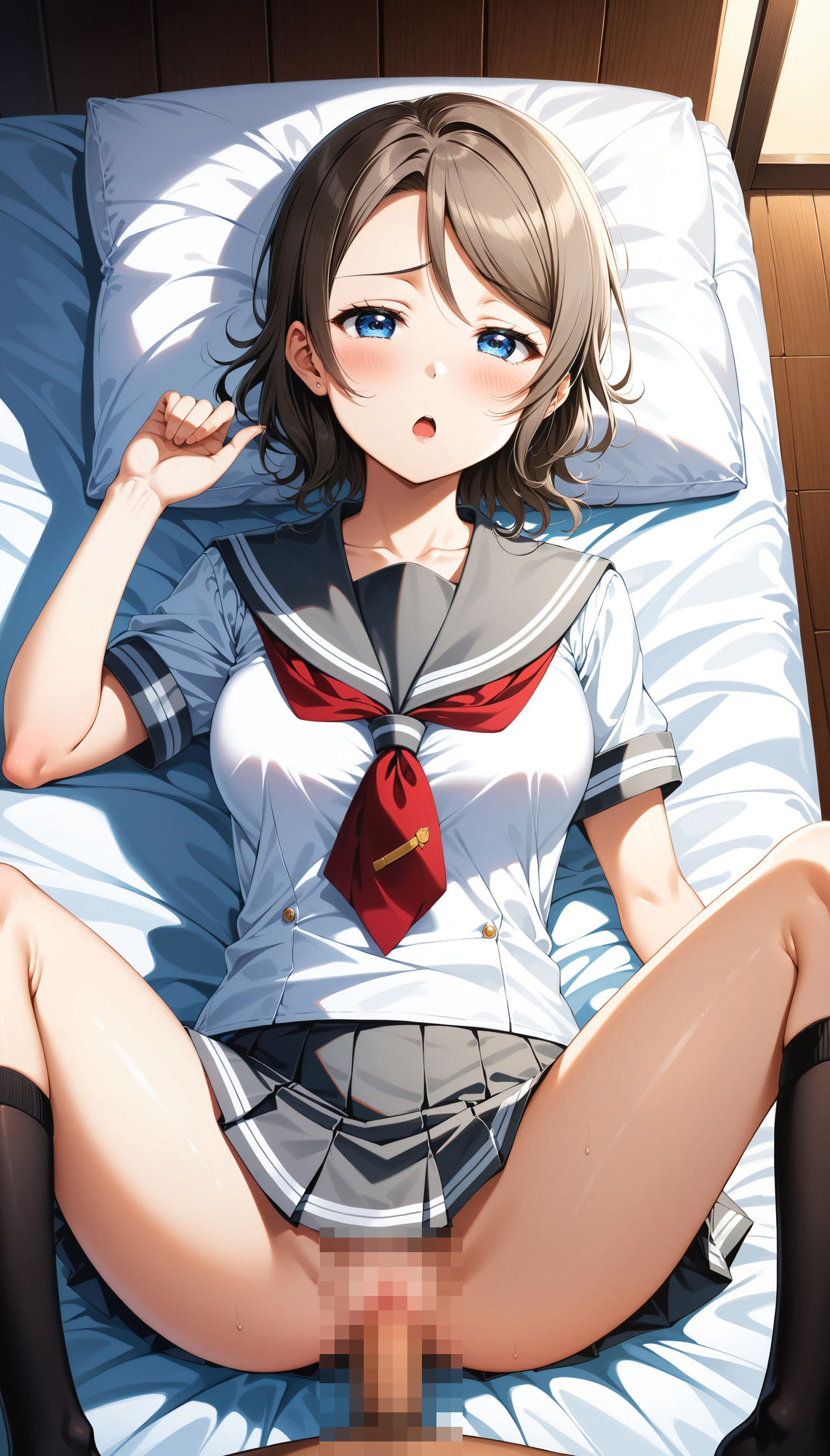 サンプル画像3:渡辺曜（ラブライブ！）の純愛＆寝取られCG集(農地改革) [d_388334]