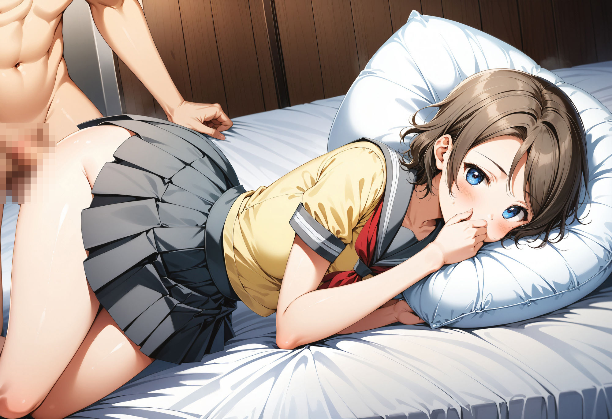 サンプル画像6:渡辺曜（ラブライブ！）の純愛＆寝取られCG集(農地改革) [d_388334]