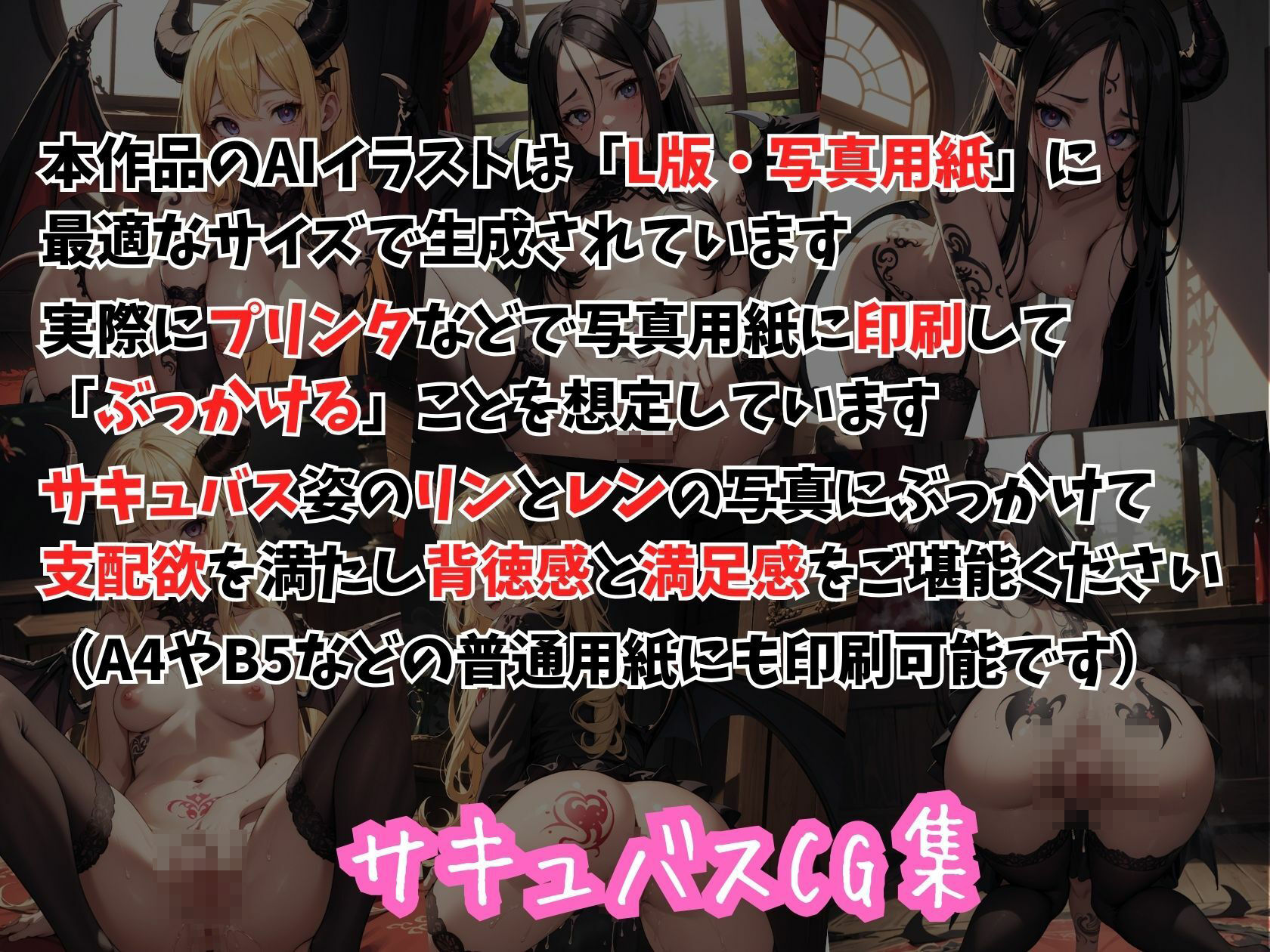 サンプル画像3:ハニートラップ サキュバスCG集 ＃3(はちみつ本舗) [d_388419]