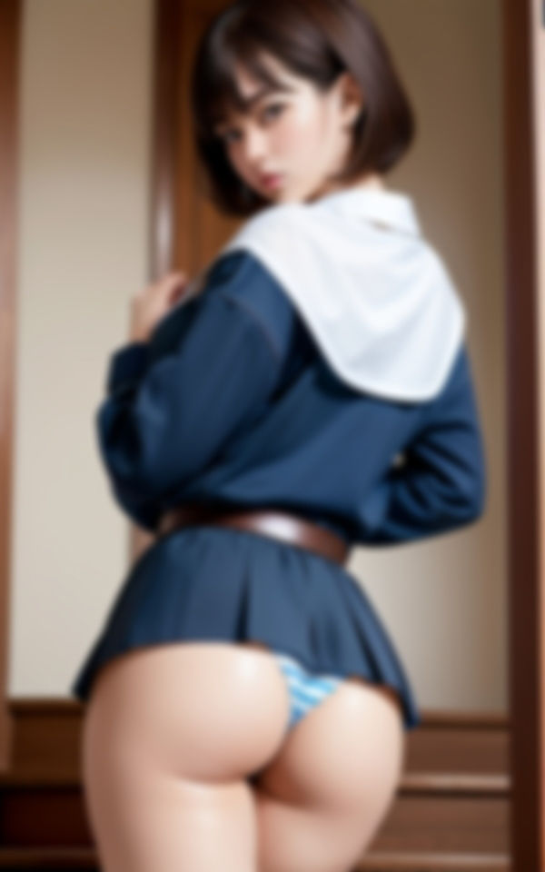 サンプル画像6:純粋な女の子がお尻で誘う(ero05) [d_388456]