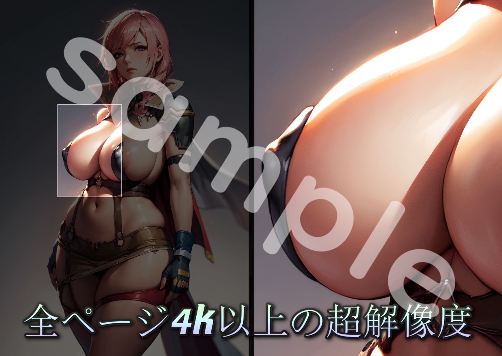 サンプル画像1:『ファイナ〇ファンタジー 13』FF13 ライトニング CG集(MOD@AIイラスト) [d_388475]