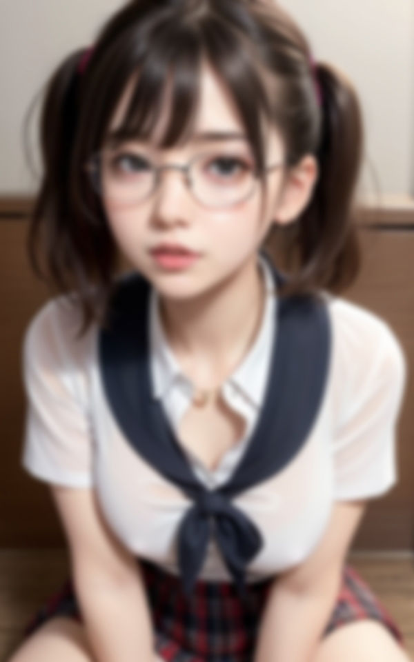 地味っ娘メガネ女子のサンプル画像 6