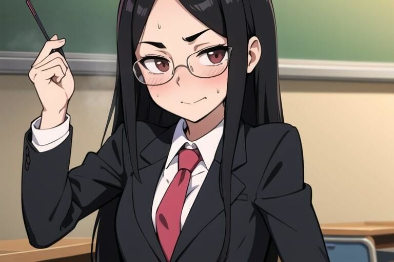 サンプル画像1:女学生の興味は尽きない(いろり焼き) [d_388571]