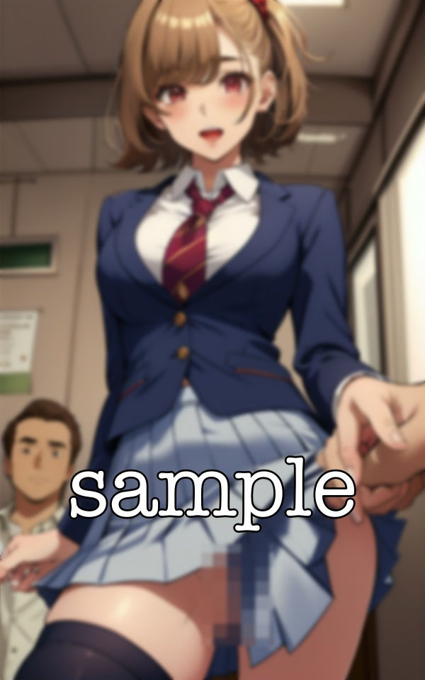 サンプル画像2:塾の先生特集！大学合格を目指してるJKにムラムラした先生が・・・パンチラで制服ノーパンのロリスペシャル(オムニバス企画) [d_388572]