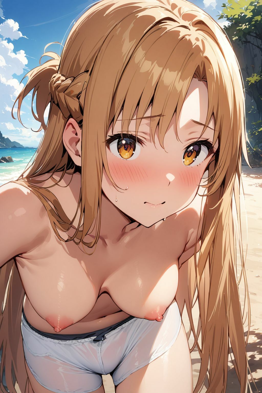 サンプル画像4:彼女はアスナに似てる(リュ@AI) [d_388674]