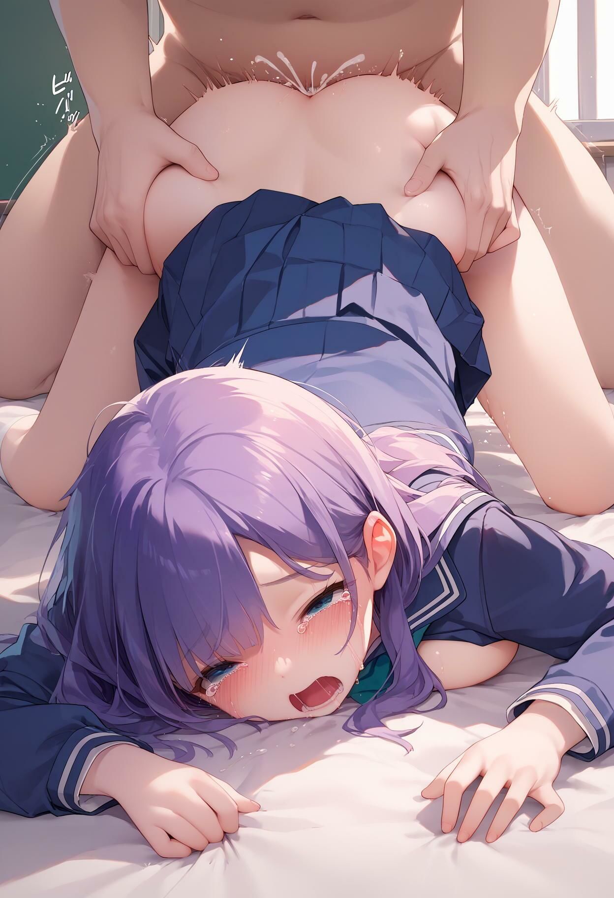 サンプル画像1:援交女子校生はバックで中出し(AI_Pussy) [d_388688]