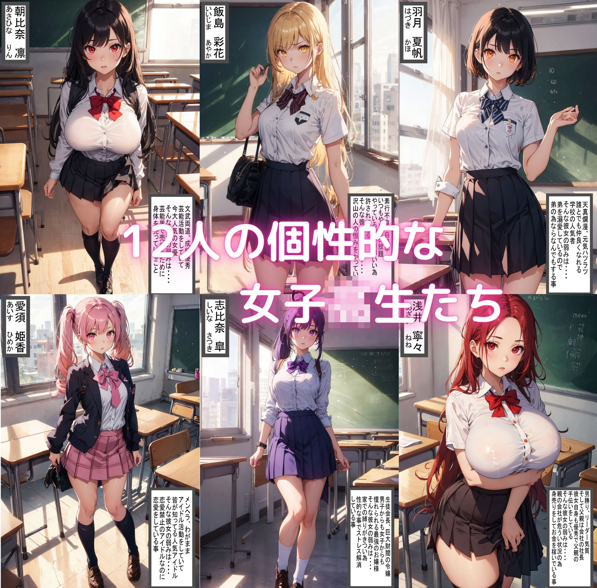 サンプル画像1:12人の訳アリ女子校生を●す話 大集合編【セリフ付き】(ゆゆの森) [d_388713]