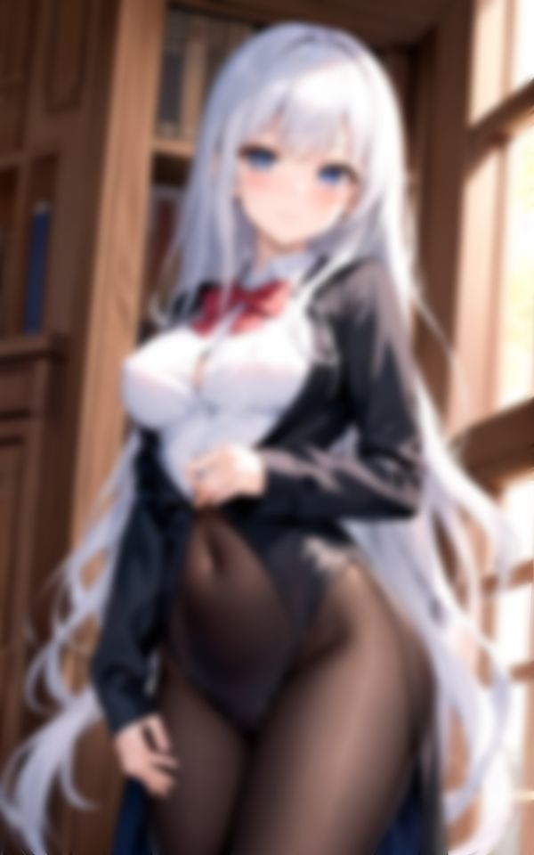 サンプル画像3:学校の図書室で出会ったエッチな美人先輩が僕を誘惑してきて…。(AIサティスファクション) [d_388744]