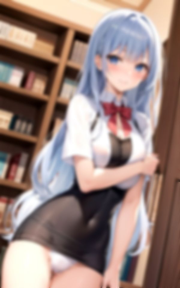 サンプル画像4:学校の図書室で出会ったエッチな美人先輩が僕を誘惑してきて…。(AIサティスファクション) [d_388744]