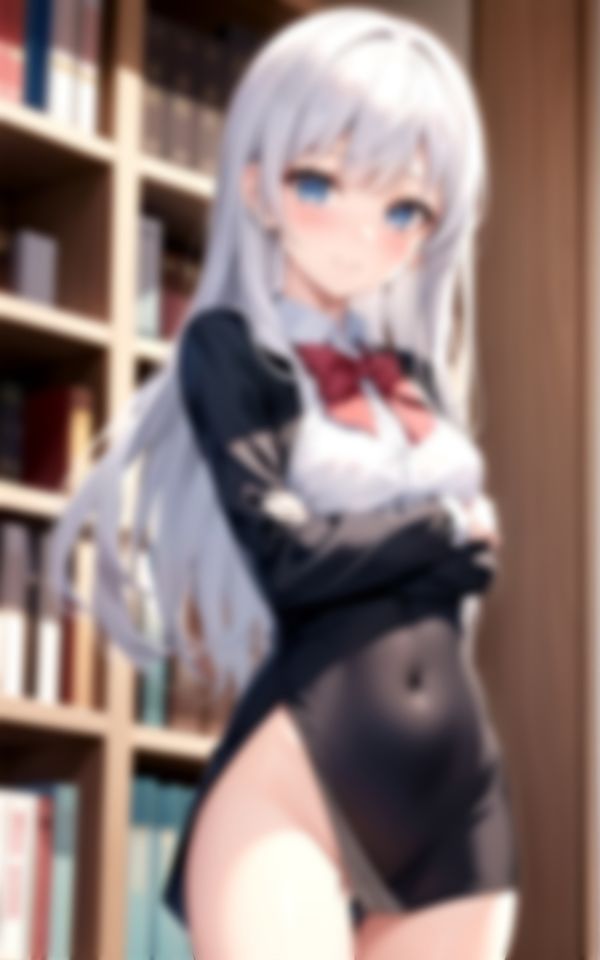 学校の図書室で出会ったエッチな美人先輩が僕を誘惑してきて…。の画像7