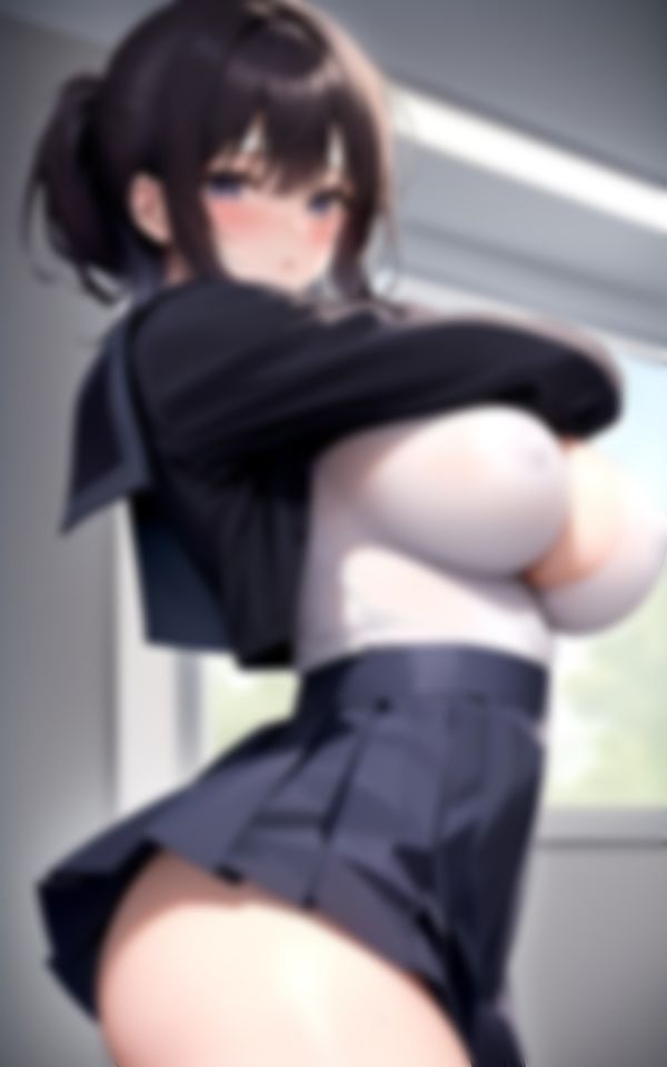 サンプル画像2:セーラー服を脱いだ学校の美人先輩がとってもエッチで…。(妄想LOVEGIRL) [d_388746]