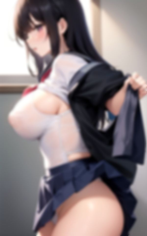 サンプル画像4:セーラー服を脱いだ学校の美人先輩がとってもエッチで…。(妄想LOVEGIRL) [d_388746]