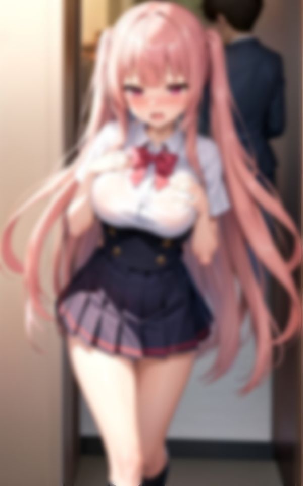 サンプル画像3:性に目覚めたピンク髪の淫乱女学生コレクション96枚(AIラブリー) [d_388750]