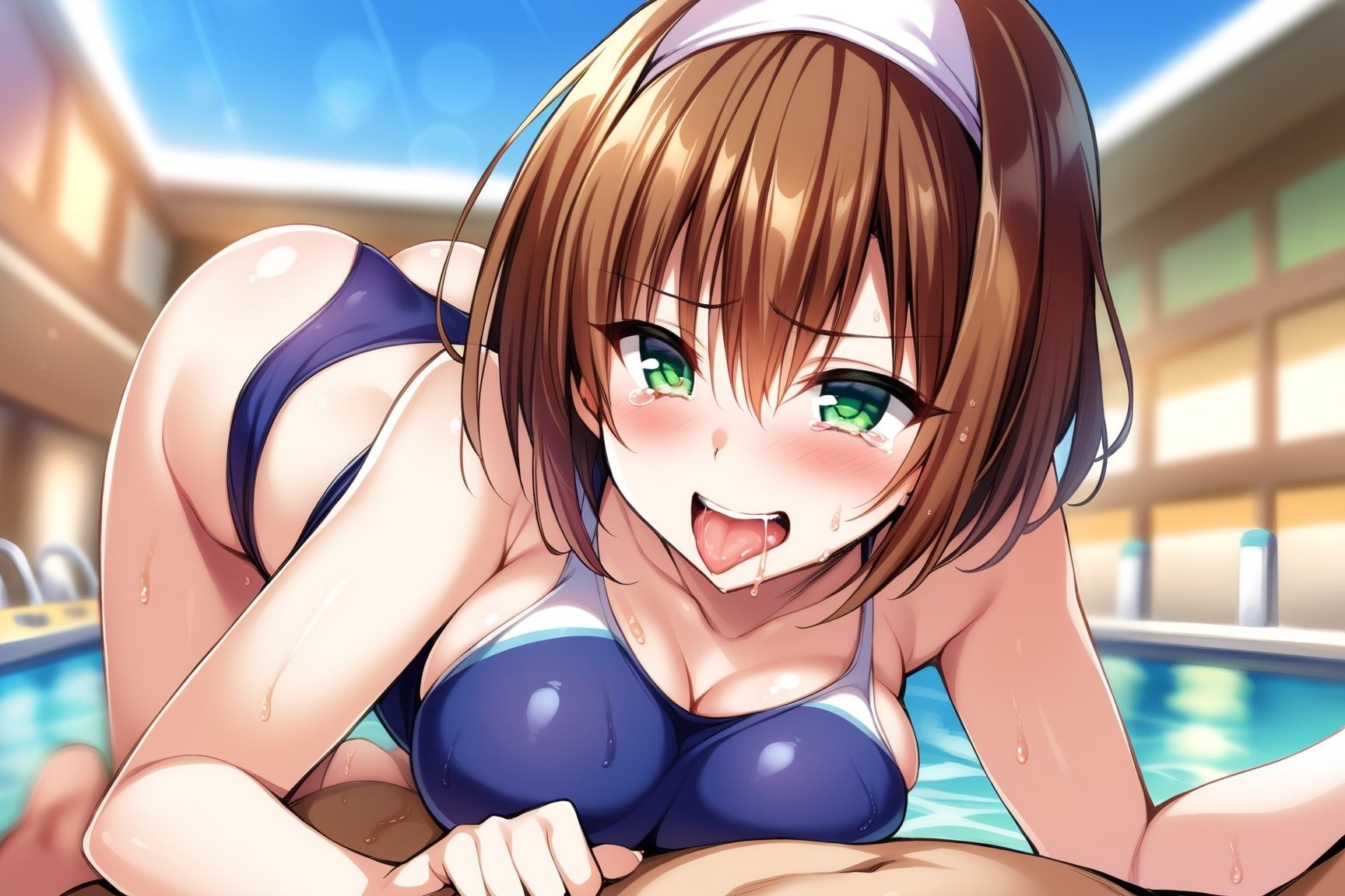 サンプル画像1:激シコ 市民プール(金髪と金髪) [d_388787]