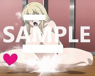 サンプル画像6:男なし1コマ漫画:おもらしのつもりが我慢できず全力放尿してしまった巨乳娘(OPP-AI) [d_388812]