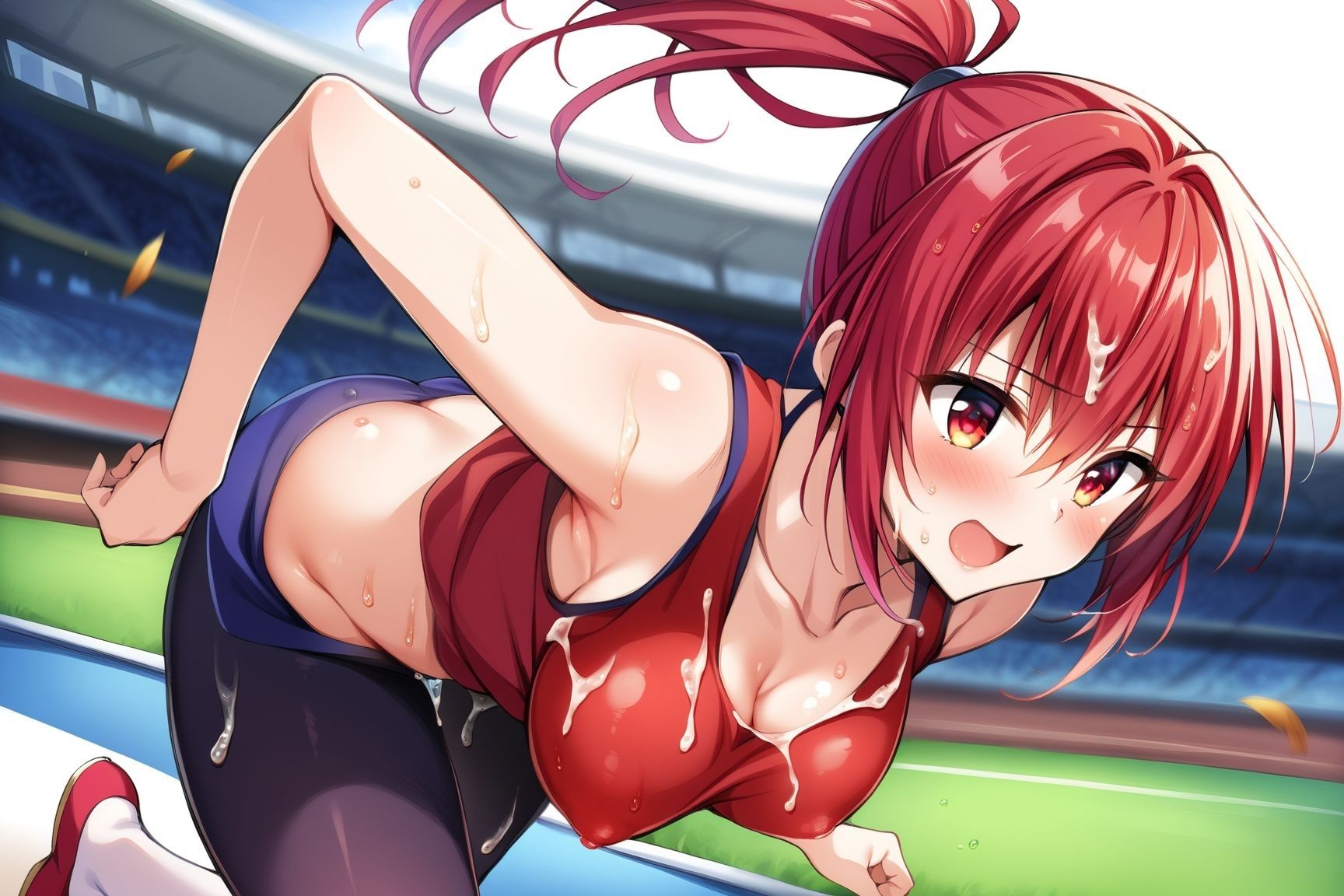 サンプル画像1:駅弁大会 男女混合戦(金髪と金髪) [d_388823]