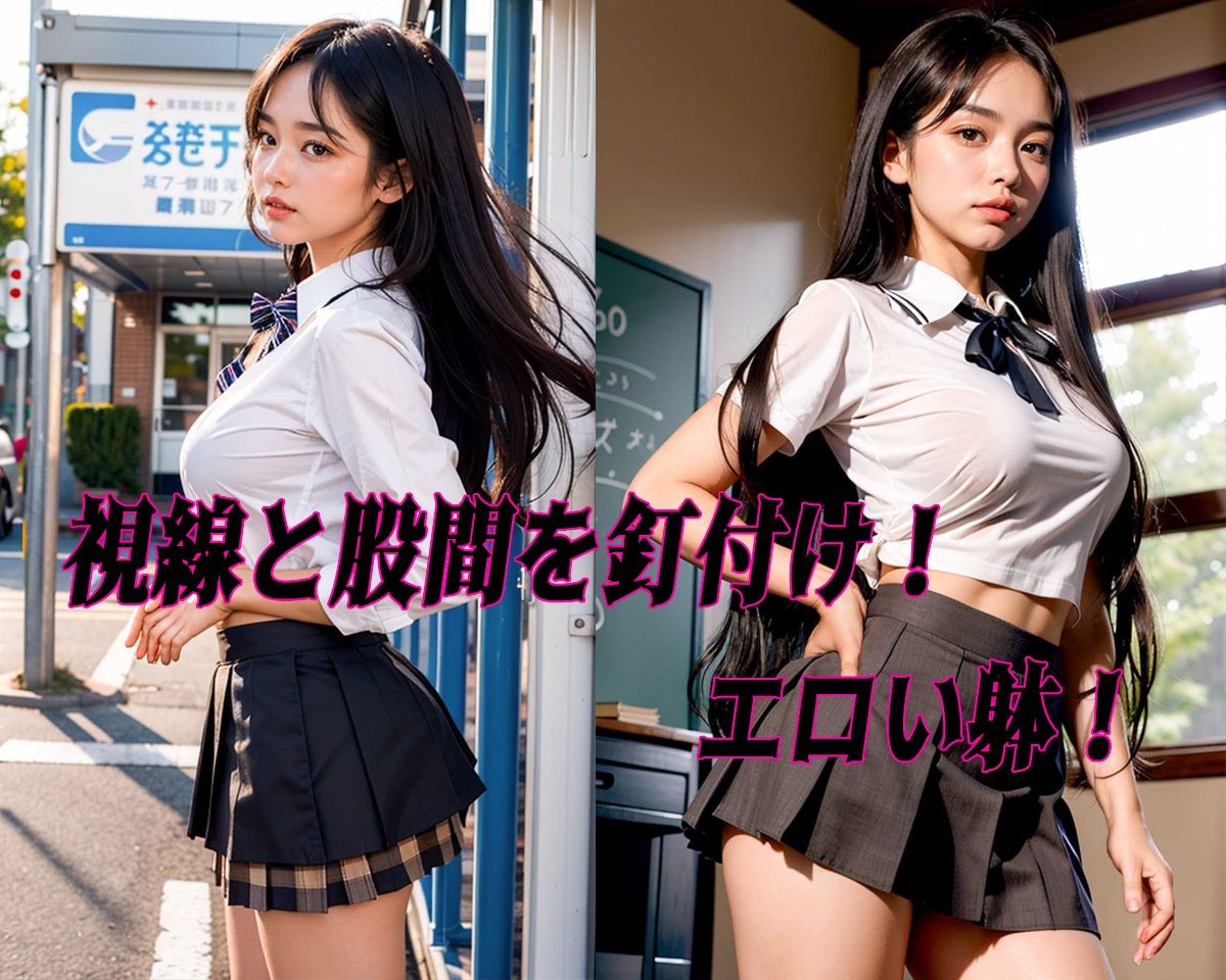 サンプル画像2:女子校生制服コレクション 黒髪(だいひょうとりしまられやくステーブルディフィコ) [d_388902]