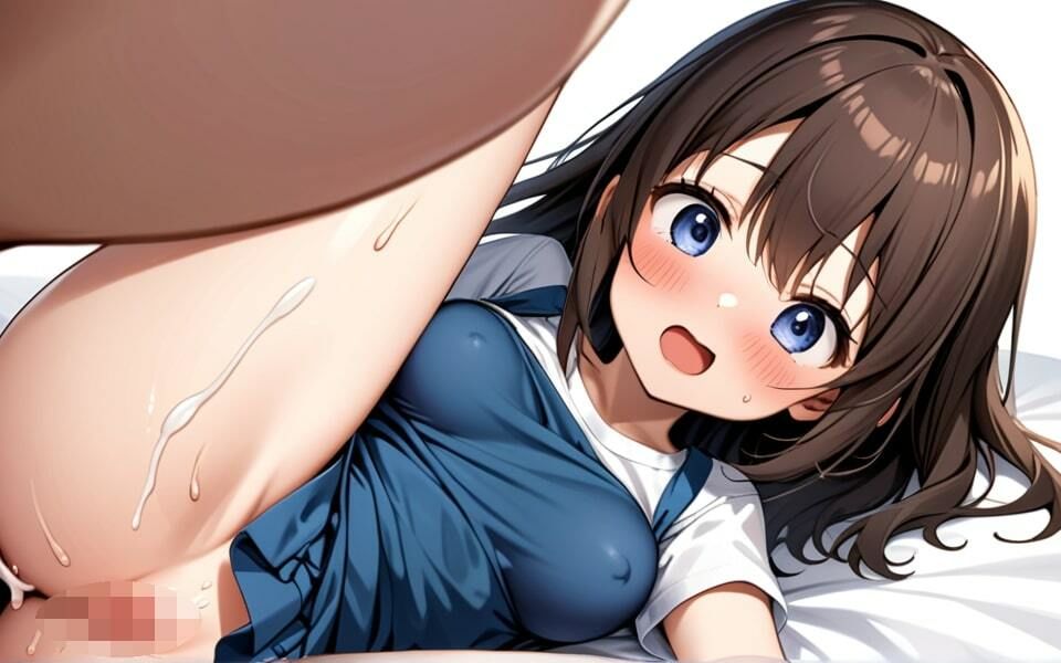 サンプル画像2:可愛い幼馴染の初めてで恥ずかしい表情 スゴい恥ずかしいヨ！(青空と青春) [d_388912]