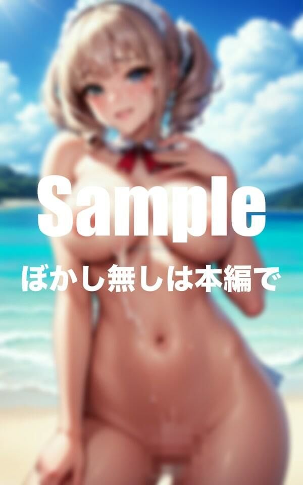 サンプル画像3:海で顔射されたフリルビキニ美女(エロの番人) [d_389107]