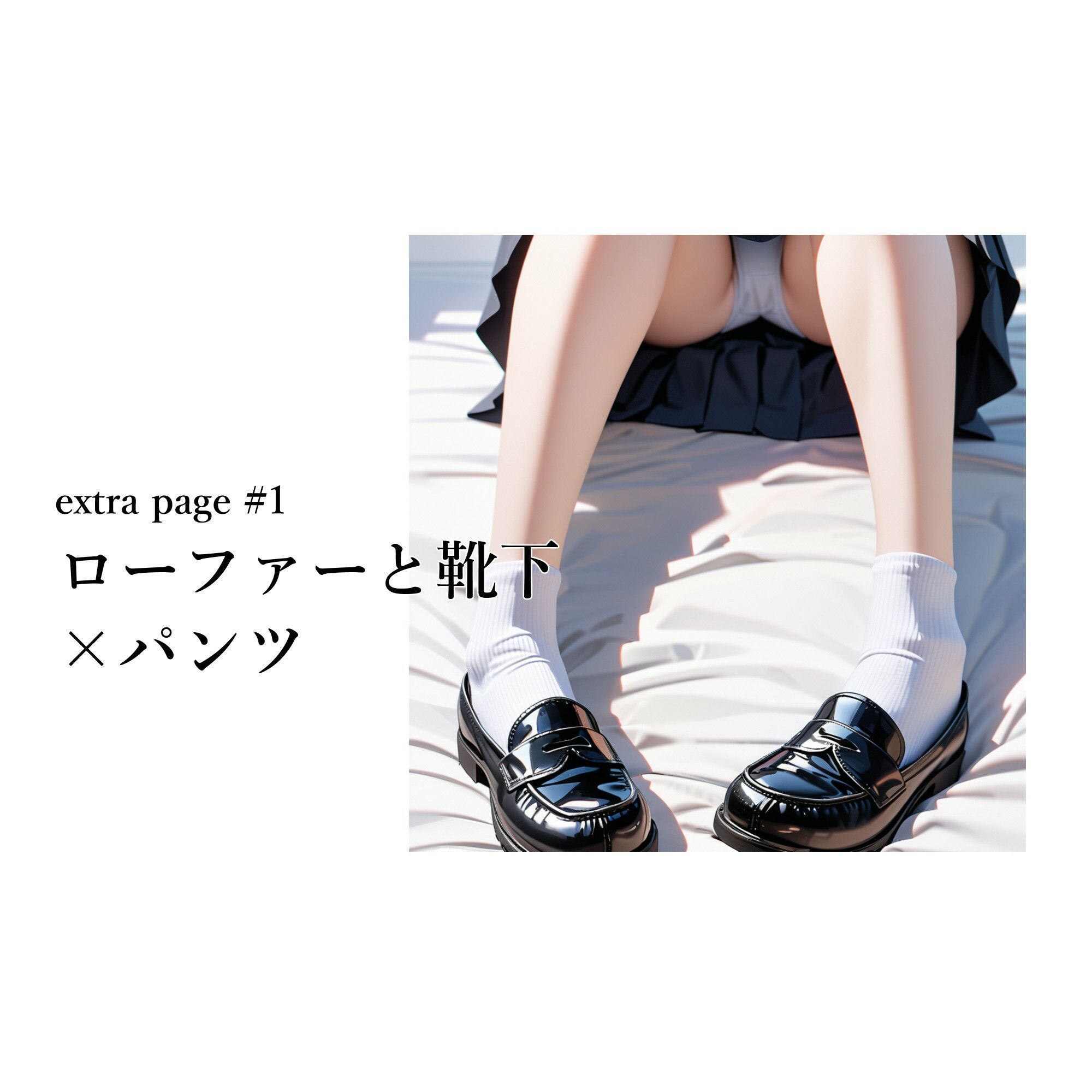 サンプル画像5:制服少女 【靴下とローファー編】(電脳戯画) [d_389169]