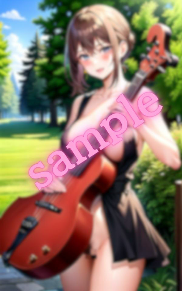 サンプル画像5:元吹奏楽部の変態美女達がおっぱい丸出しで演奏する画像集(美女クラブ) [d_389284]