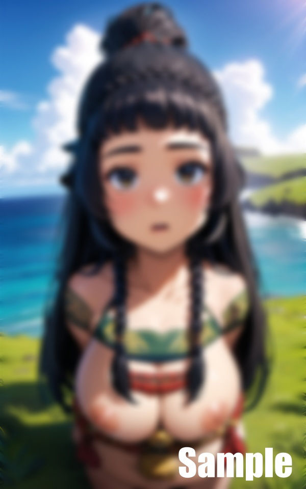 サンプル画像3:ポリネシアのどこかの島で出会った美女たち(ぬぽんつ) [d_389294]