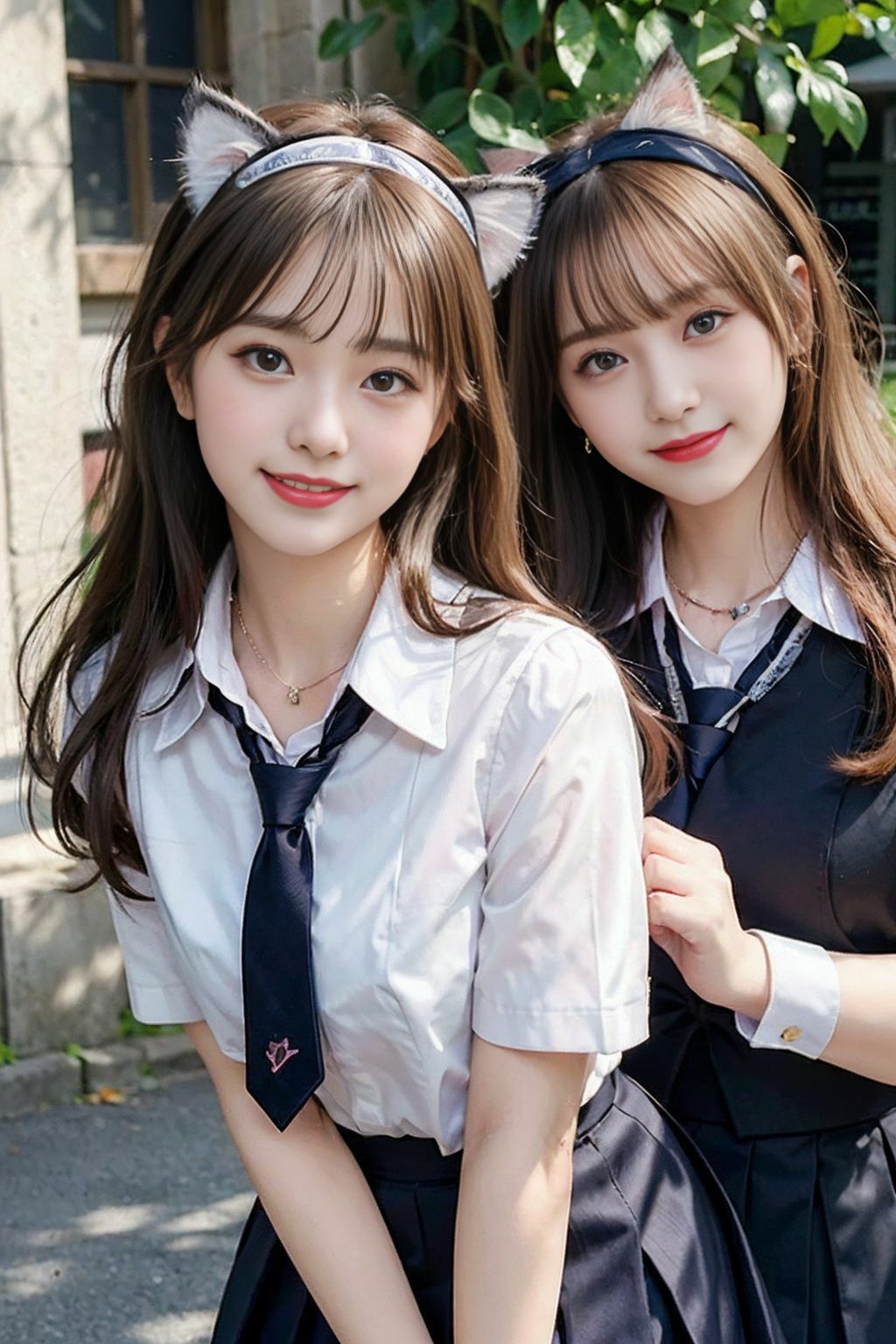 サンプル画像1:【猫耳パラダイス】 色々な猫耳JKを集めてみました！(もっこり帝国) [d_389328]