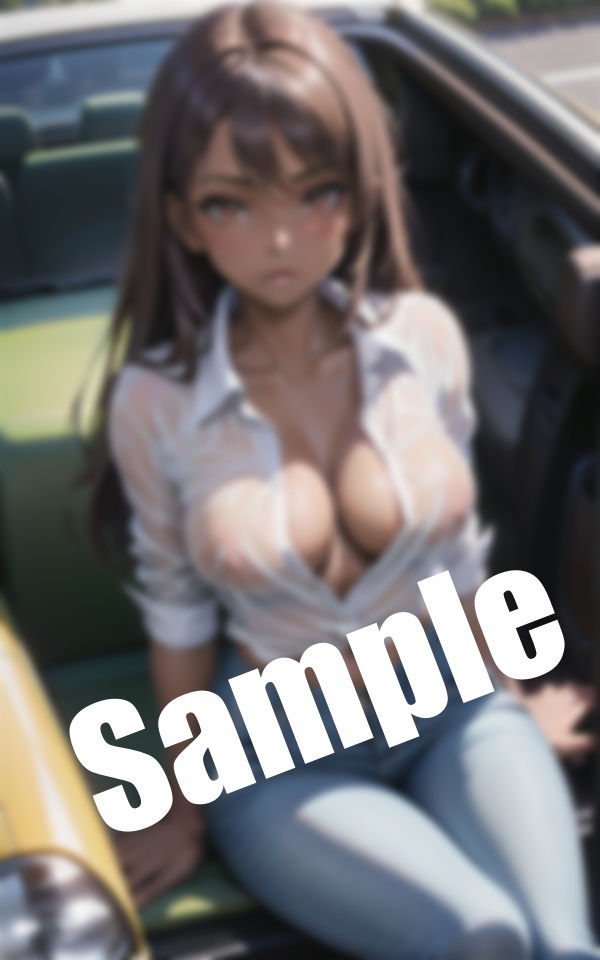 サンプル画像3:美少女とカーSEX〜乳首が透ける服の美少女に誘われて・・・(まじょりてぃSEX) [d_389357]