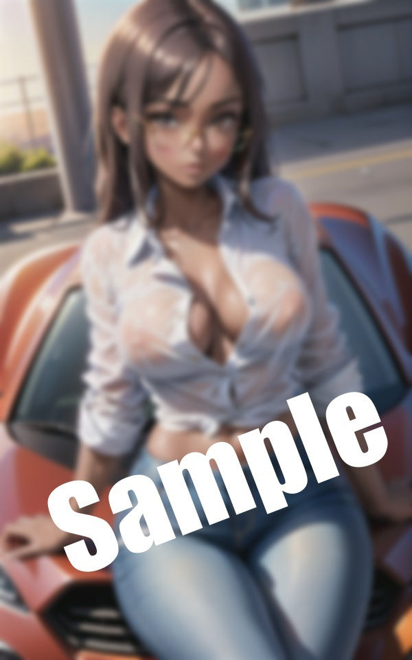 サンプル画像5:美少女とカーSEX〜乳首が透ける服の美少女に誘われて・・・(まじょりてぃSEX) [d_389357]