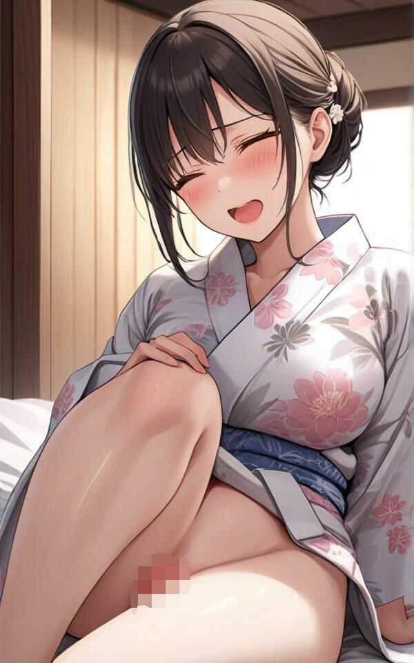 サンプル画像5:綺麗な人妻の浴衣 浴衣ってエッチだね！(半熟プリン) [d_389367]