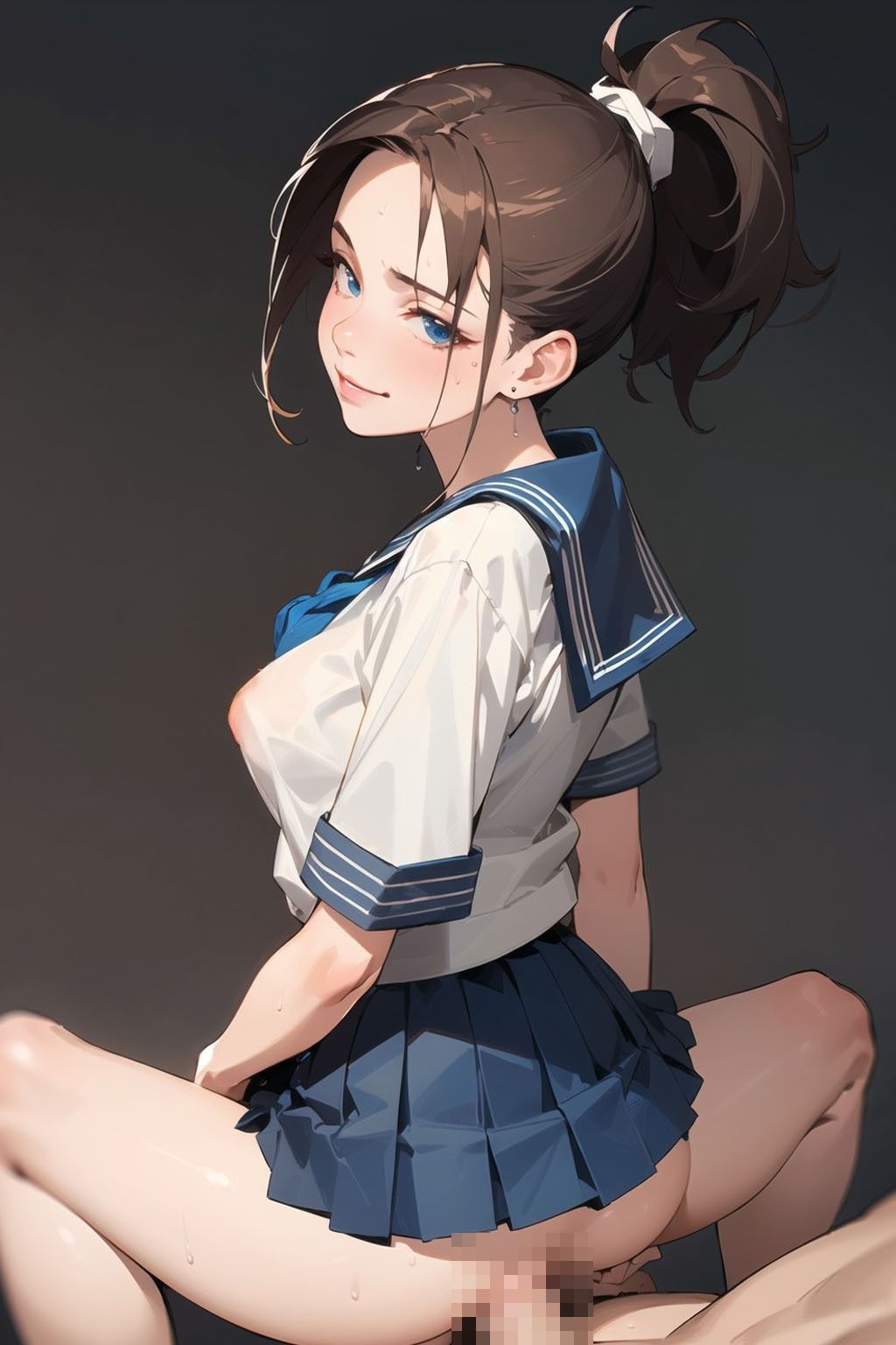 サンプル画像1:ハメドリセーラー服(AI美女2.5) [d_389371]