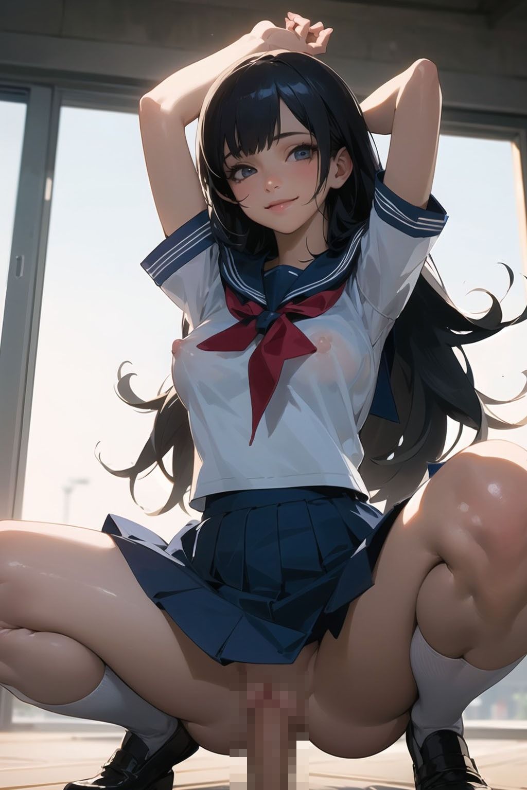 サンプル画像3:ハメドリセーラー服(AI美女2.5) [d_389371]