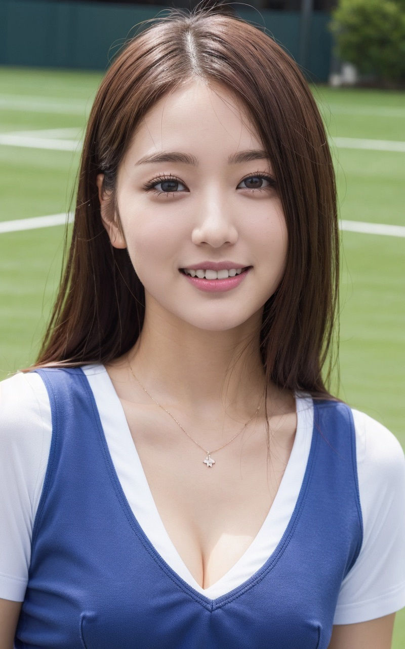 サンプル画像4:AI×美女×テニス×ウェア2(さいれんとはうんど) [d_389390]