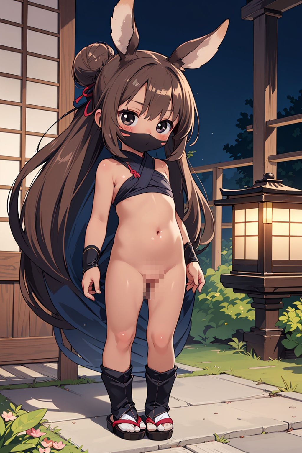 サンプル画像3:ケモミミ忍法帖〜緊縛遊戯〜(謎の海産物) [d_389409]