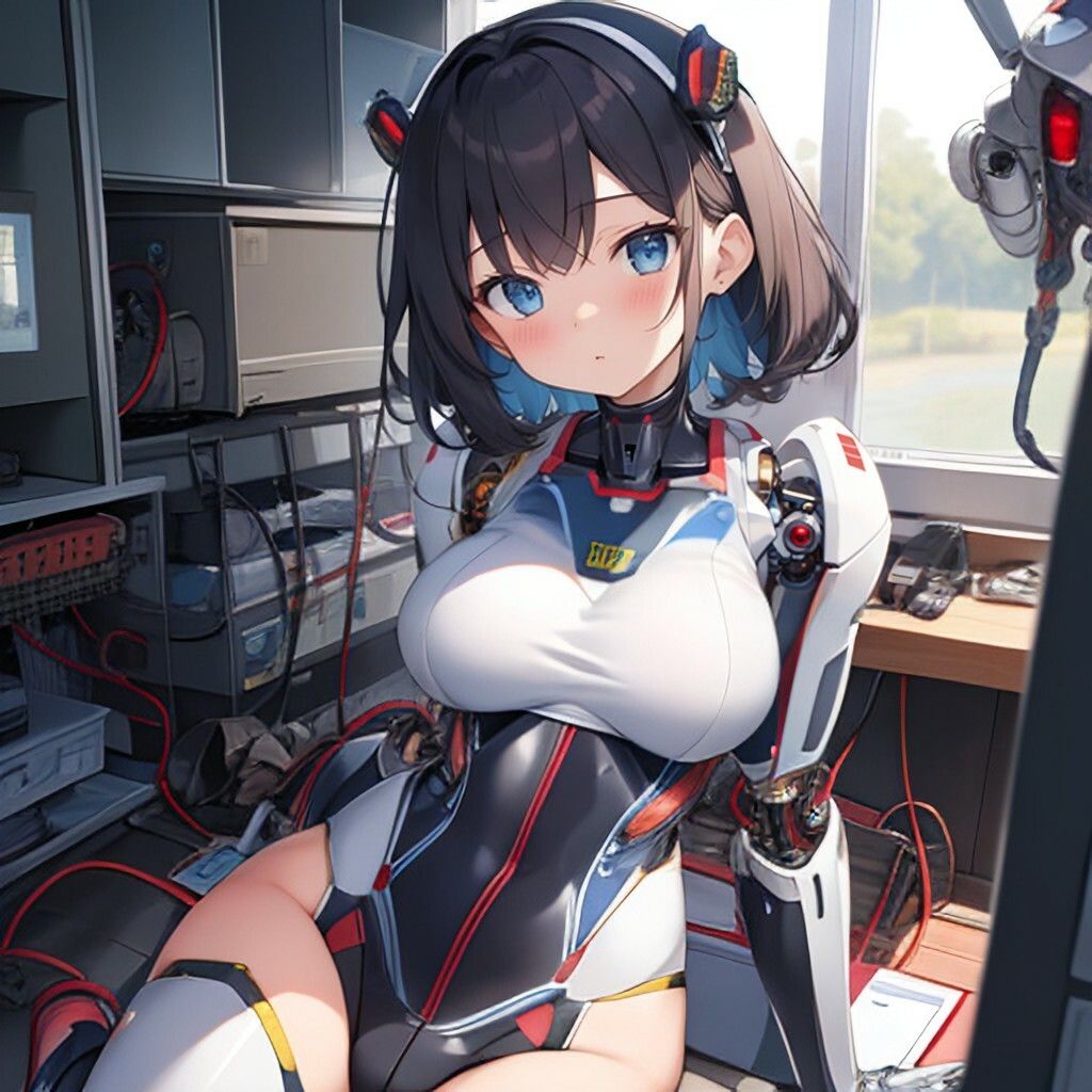 サンプル画像1:メカ風美少女さん(ほげふが) [d_389425]