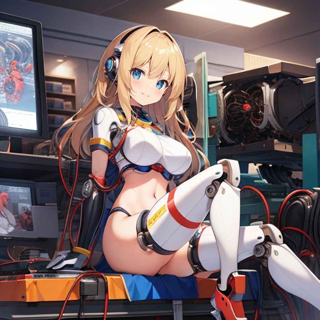 サンプル画像2:メカ風美少女さん(ほげふが) [d_389425]