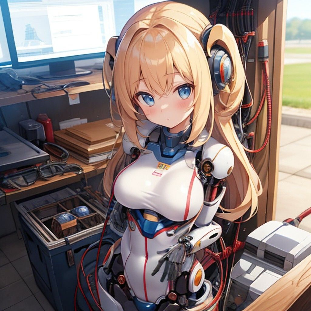 サンプル画像3:メカ風美少女さん(ほげふが) [d_389425]