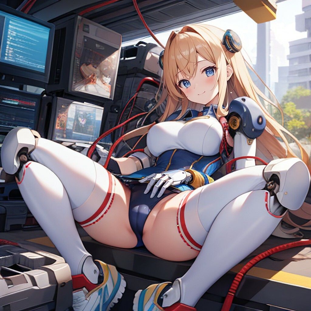 サンプル画像4:メカ風美少女さん(ほげふが) [d_389425]