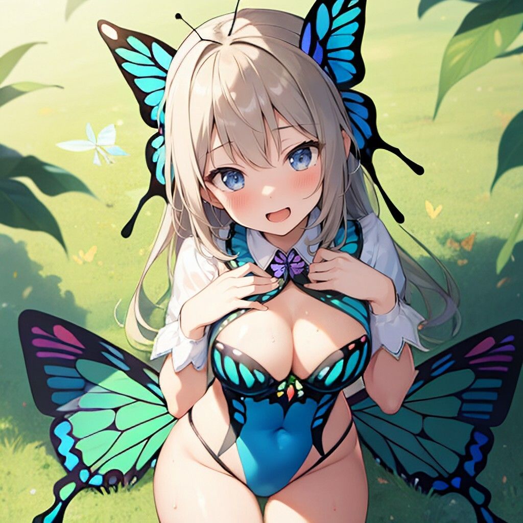 サンプル画像3:ファンタジー風蝶娘さん(ほげふが) [d_389430]