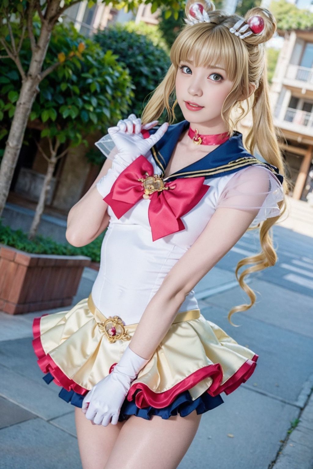 サンプル画像1:とにかく可愛い娘にセーラー戦士のコスプレさせてヤリまくってみた(妄想族AI) [d_389489]