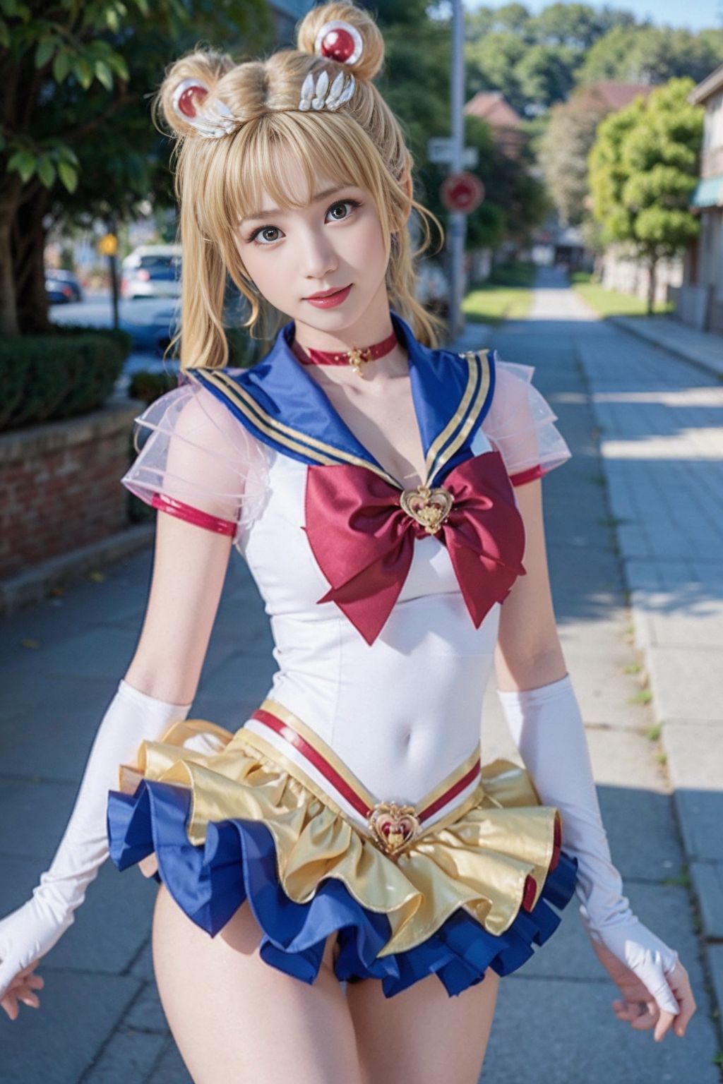 サンプル画像2:とにかく可愛い娘にセーラー戦士のコスプレさせてヤリまくってみた(妄想族AI) [d_389489]